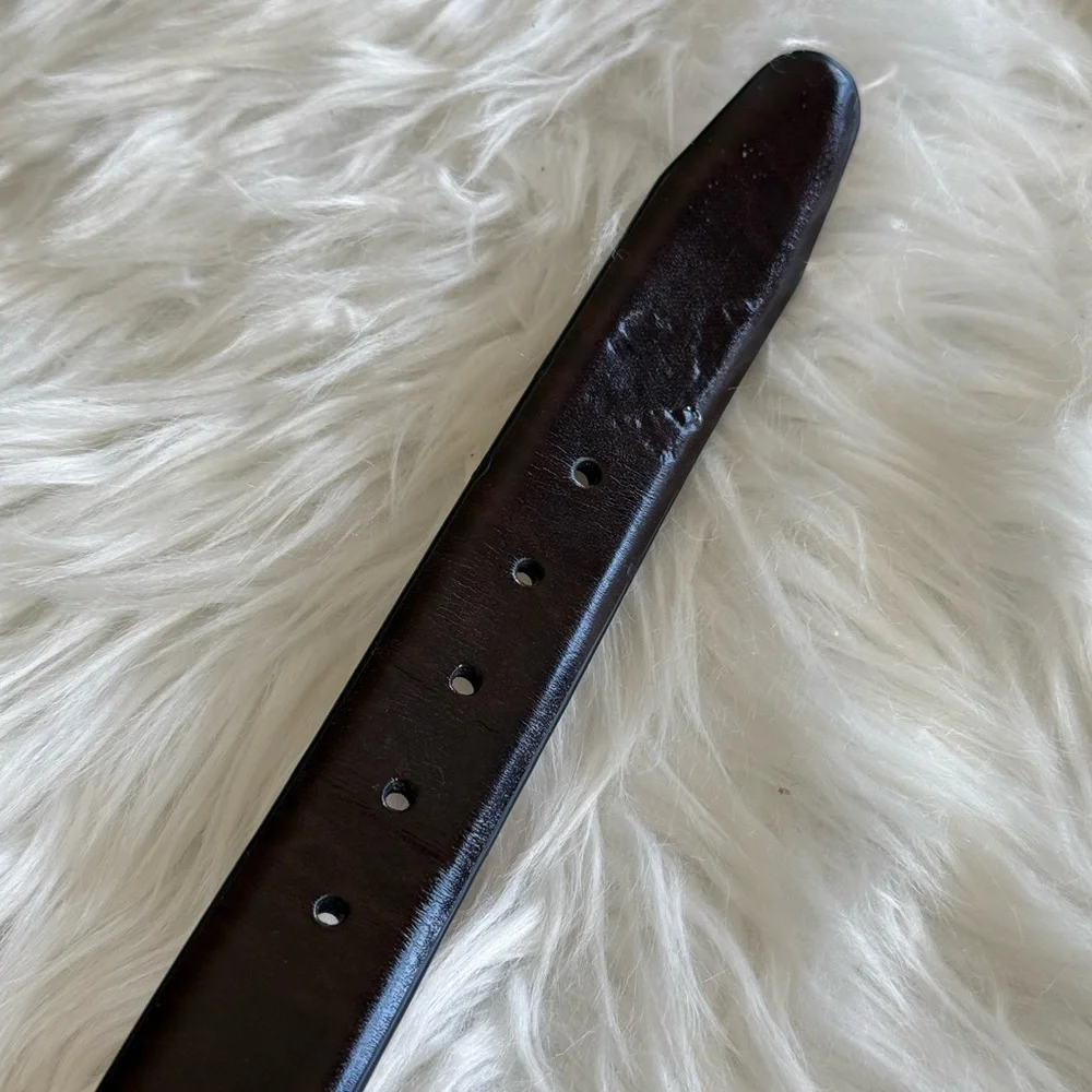 Dockers | Men’s Deep Brown Shiny Size 36 Belt Genuine Leather